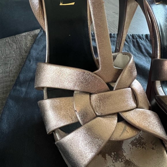 Saint Laurent Tribute Platform Sandals - Picture 10 of 17